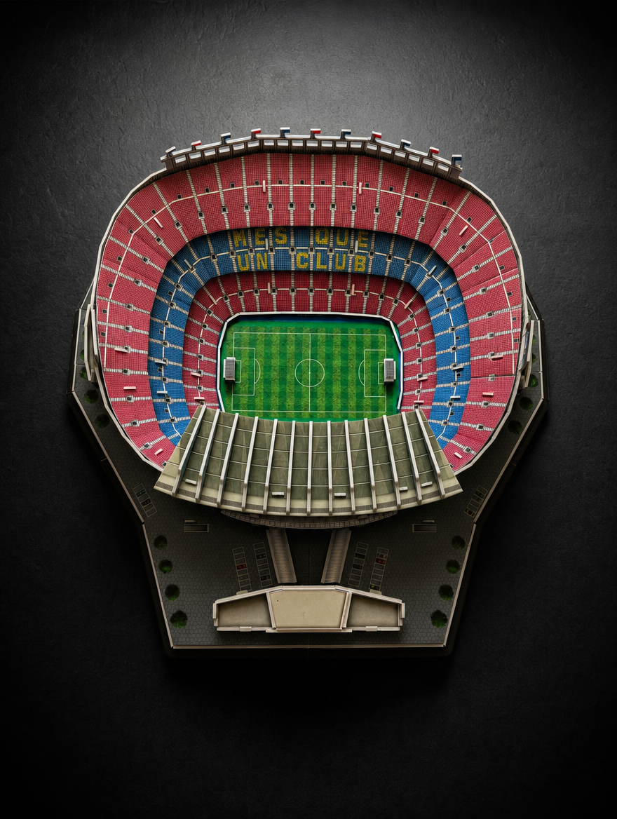 Camp Nou 3D Stadium Model