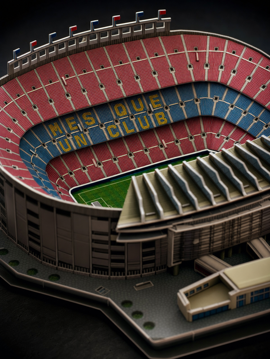 Camp Nou 3D Stadium Model